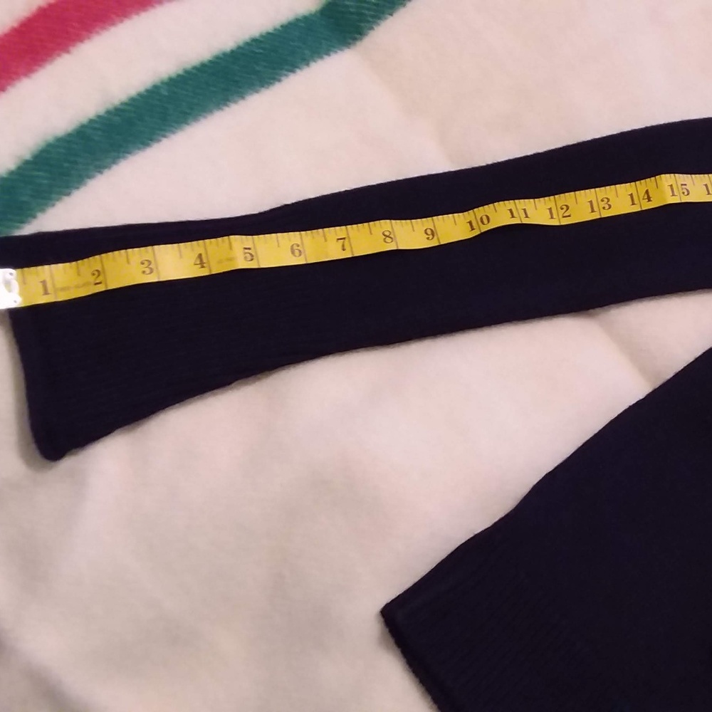 Zara navy half zip sweater/bell sleeves - Picture 4 of 5